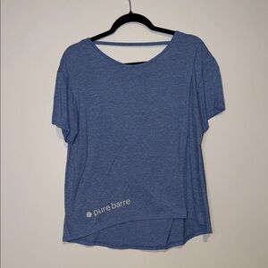 Pure Barre Heather Blue Short Sleeve Tee